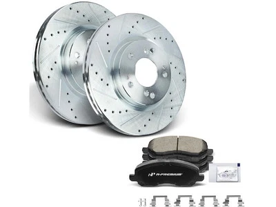 Kit de pastillas de freno y rotor delantero APR 99343RSXC 2015 2008 para Jeep Patriot 2007-2017 Foto 1 de 2