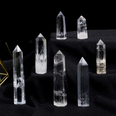 Bergkristall Spitze Turm Edelstein Naturstein Geschenk Geburtstag Chakra - Bild 1 von 4