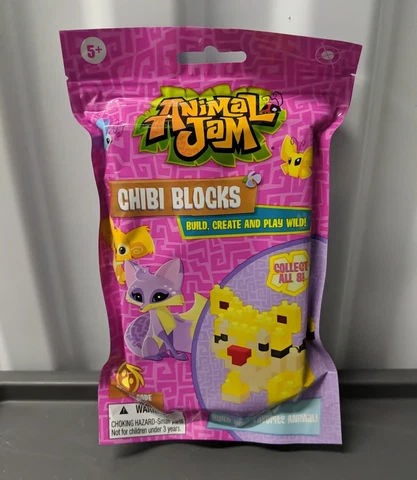 Animal Jam Chibi Blocks + Secret Code New Building Toy Cover
