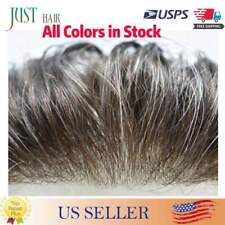 Mens Hair Replacement Ultra Thin Skin Toupee All Colors Hairpieces PU System Wig