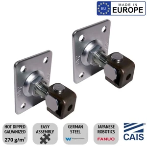 Bolt On Weld On 220KG Adjustable Hinge, CAIS HP 24 R Galvanized Steel Gate Hinge - Picture 1 of 6
