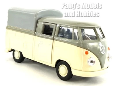 VW T1 Double Cabin Pick Up 1/38 Scale Diecast Model by Welly - White - Image 1 of 4