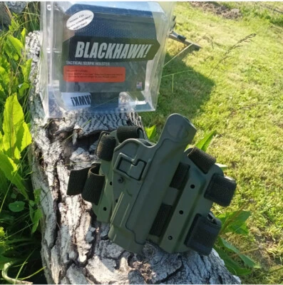 Blackhawk Serpa L2 Tactical Holster, Green, New - Image 1 of 4