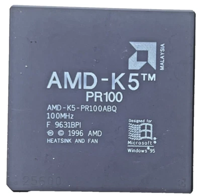 MICROPROCESSORE AMD-K5-PRO 100 ABQ - 100 MHz - F9631BPI - 1986 AMD - SOLO APERTO - Immagine 1 di 4