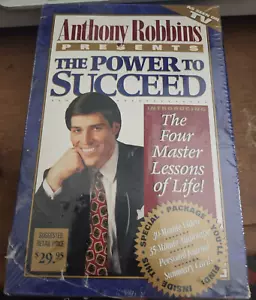 ANTHONY ROBBINS PRESENTS THE POWER TO SUCCEED VHS & Audio Cassette Tape 1992 NEW - Picture 1 of 2