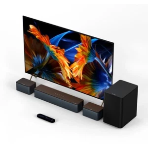 ULTIMAA Poseidon Soundbar TV Subwoofer Wireless 5.1 D50 Bluetooth - Xtra Bass - Foto 1 di 7
