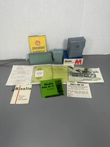 VTG Minolta 16 Ps Sub-Miniature Camera, DUOFIT S Flash And Baby CCIII Lot. - Picture 1 of 14
