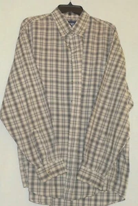 Men's Honors Green/Tan Striped Dress Shirt - Picture 1 of 1