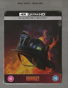 BACKDRAFT - UK EXCLUSIVE 4K + BLU RAY STEELBOOK - NEW & SEALED - Picture 1 of 6