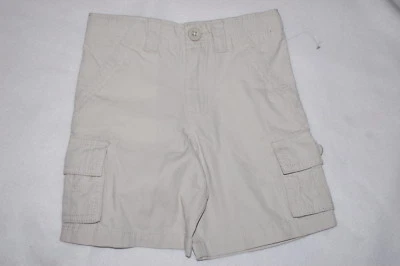 Pantalones cortos cargo beige claro para niños pequeños Chinos ADJ CINTURA 2 piernas y 2 piezas delanteras 2T Foto 1 de 2