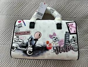 BRACCIALINI BORSA CARTOLINE ITALIA B16404 NUOVA - Foto 1 di 7