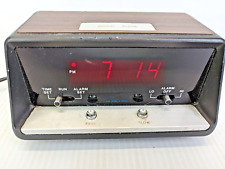 Vintage Sears Roebuck Alarm Clock Model 106T  Digital Red Lite Tested