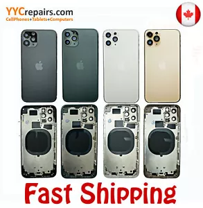 Coque arrière vitre cache batterie cadre montage remplacement iPhone 11 Pro - Photo 1 sur 1
