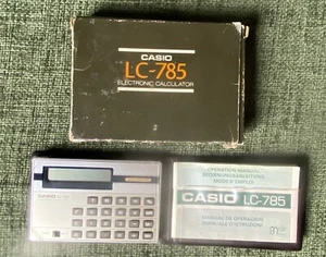 Calculadora Casio LC-785 de colección - rara - P338 - Imagen 1 de 5