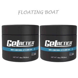 Gelactica Hair Gel for Men Water Based Organic 18 Oz each, 2 jars - Picture 1 of 5