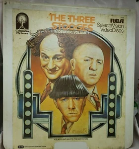 The Three Stooges Vol 1 RCA Vintage SelectaVision VideoDisc 1982 - Picture 1 of 7