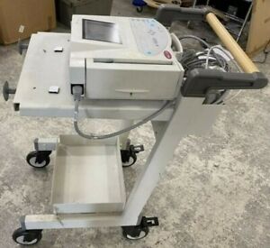 GE MAC 1200 EKG / ECG medical ROLLING CART table station w/ wheel brakes