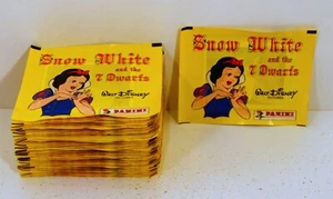 RARE 1 Panini Sticker Album Pack Factory Sealed Unopened 1989 Disney Snow White - Picture 1 of 2