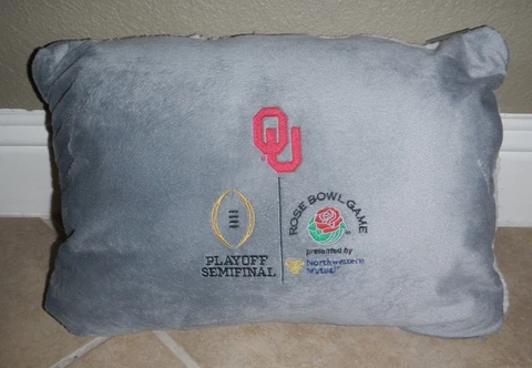 Oklahoma University OU Sooners Rose Bowl Football Kanata Throw Blanket Pillow Cover