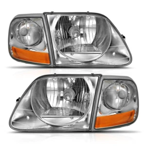 Conjunto de faros ANZO 111438 se adapta 1997 2003 Ford f 150 faros de cristal g2 cl - Imagen 1 de 7