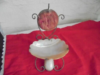 porte montre gousset coquillage nacre ancien fin XIXème - Photo 1/4