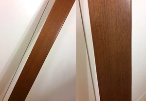 Zoccolino Battiscopa in legno multistrato impiallacciato Teak 100x13mm 58m - Foto 1 di 5