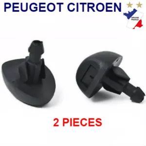 2 Buse Gicleur Lave-Glace Pour Peugeot 207 307 308 406 607 3008 - Picture 1 of 7