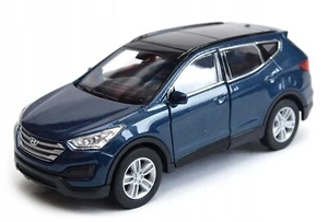 WELLY DieCast 1:34 HYUNDAI SANTAFE BLUE New Model Car Metal in Box Scale 1/34 - Picture 1 of 7