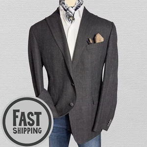 JOSEPH ABBOUD Slim Fit Mens Blazer Sport Coat Two Button Jacket 48L Wool/Cotton - Picture 1 of 21