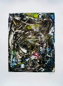 Arthur Secunda "Trees, Vines, and Lianas," 2008 Color Monotype - Picture 1 of 4