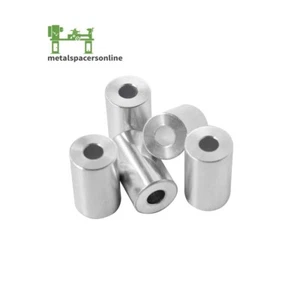 New Aluminum Spacer Bushing 5/8" OD x 1/4" ID--Fits M6 or 1/4" Bolts - Picture 1 of 37
