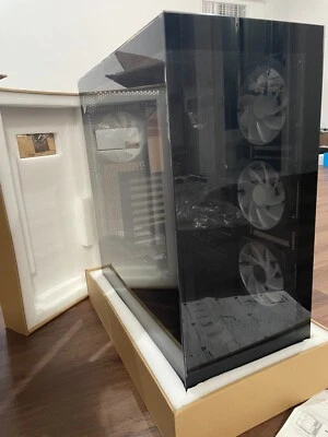 Black Mid Tower Gaming Computer Case  4X Fan Pre-Installed SIZE:9 x 18 x 20 #53B - Image 1 of 4