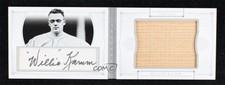 2015 Panini National Treasures Legends Cuts Booklets Bat /20 Willie Kamm Auto