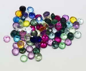 💥Best Quality Faceted Multi Color 🌈Sapphire Gemstone 6 to 8mm Lot Sapphire✨ - Picture 1 of 7