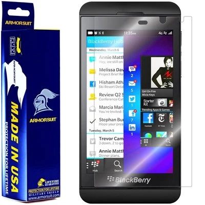 [Paquete de 2] Protector de pantalla antiburbujas ArmorSuit MilitaryShield BlackBerry Z10 Foto 1 de 4