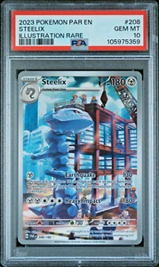 Steelix 208/182 Illustration Rare 2023 Pokemon Paradox Rift PSA 10 GEM MINT - Picture 1 of 2