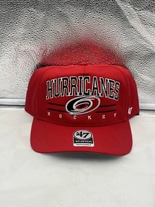 Carolina Hurricanes NHL '47 Red Roscoe Hitch Adjustable Snapback Hat - Picture 1 of 5