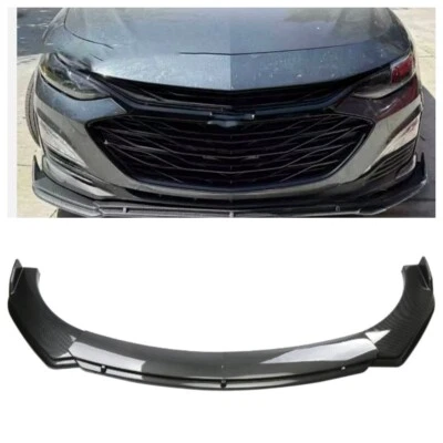 For Chevrolet Malibu Carbon Fiber Style Front Bumper Lip Kits Splitter Spoiler Foto 1 de 4