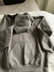 River Island Unisex Hoodie mit Fronttaschen - Taupe - Größe S - Bild 1 von 6