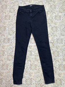 Old Navy Womens Sz 4 Super Skinny Mid Rise Ladies Casual Designer Jeans Black - Picture 1 of 10