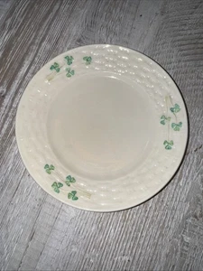 Belleek Piatto Insalata Classico Modello Cesto Tessuto 7,25" - Foto 1 di 4