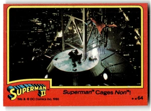 1980 Topps Superman II Card #64 Superman Cages Non! - Picture 1 of 4