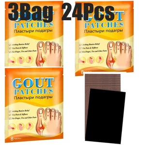 Juego de 24 parches para tratamiento de gota juanete de dedo pie hueso alivio del dolor parche de yeso - Imagen 1 de 10