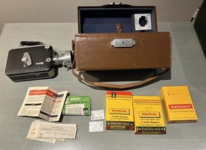 Vintage Kodak Magazine Cine Kodak Eight 8 Model 90 - 8mm Video Camera W/ Case - Picture 1 of 16