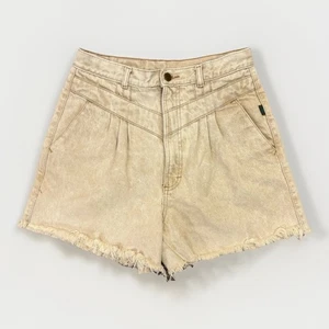 Jean corto Rocky Mountain vintage para mujer talla 32/13 beige dobladillo cortado 4" usado en excelente estado - Imagen 1 de 15