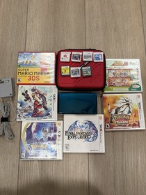 Nintendo 3DS Aqua Blue Bundle Pok&eacute;mon Moon Pok&eacute;mon Sun
