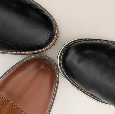 Sapatos sociais Bruno Marc biqueira Oxford com cadarço formal bronzeado tamanho 4Y / 6Y - Imagem 1 de 4