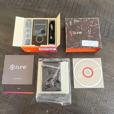 Microsoft Zune 30 GB Brown Wi-Fi FM Radio AAC WMA MP3 Media Player Solid Battery - Image 1 of 4