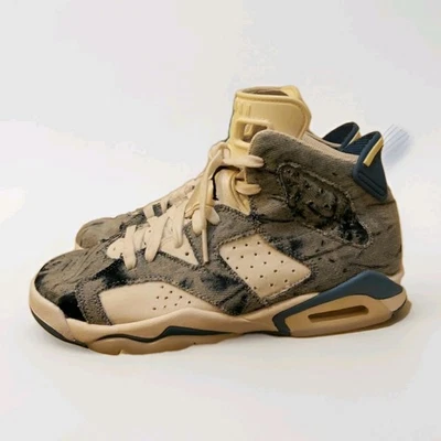 Talla 5.5 Y- Jordan 6 Retro Denim Lavado Medio 2022 DM9045-100 Zapatos Atléticos Foto 1 de 4