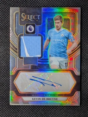 Kevin De Bruyne 2023-24 Panini Select EPL Jersey Patch Auto Manchester City - Image 1 of 2